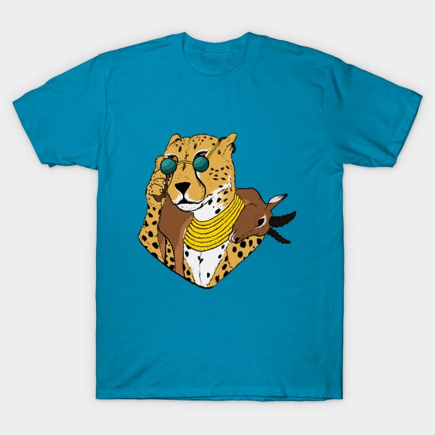 Bougie cheetah T-Shirt by LunoArt